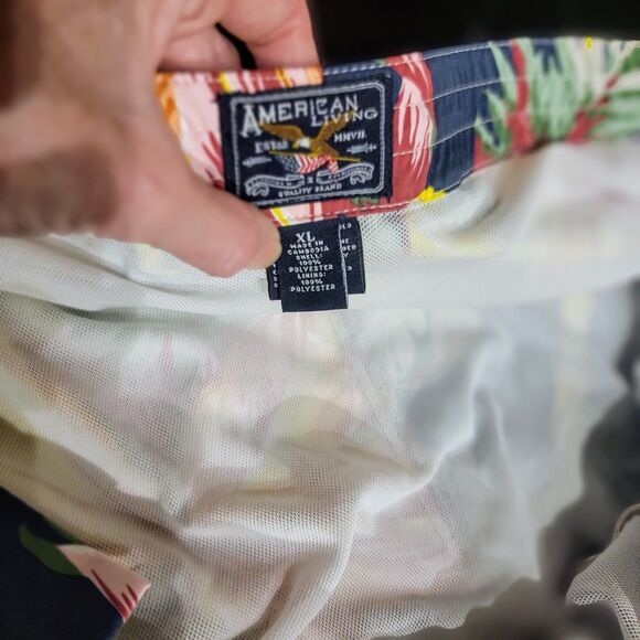 American Living Board Shorts Mens XL Swim Lined Trunks Surf NICE Hawaiian Print - Picture 12 of 16